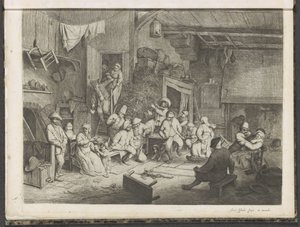 Tanec v hospodě od Adriaen van Ostade