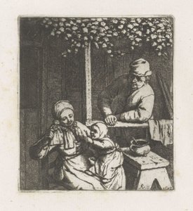 Dítě sahá pro panenku od Adriaen van Ostade