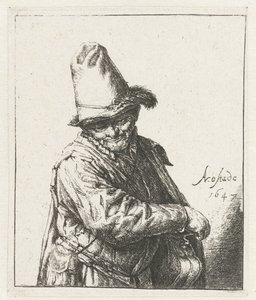 obraceč navijáku lyrový muž od Adriaen van Ostade
