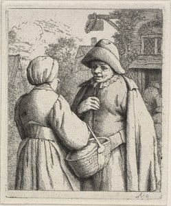 Muž a žena konverzují od Adriaen van Ostade
