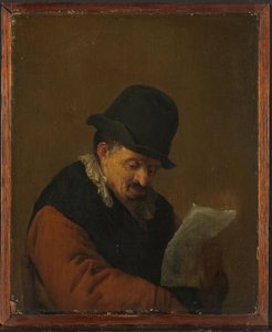 Čtoucí muž od Adriaen van Ostade