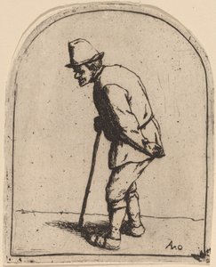 Sedlák s křivým zády od Adriaen van Ostade