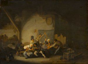 Veselí rolníci od Adriaen van Ostade