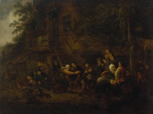 Venkovská slavnost od Adriaen van Ostade