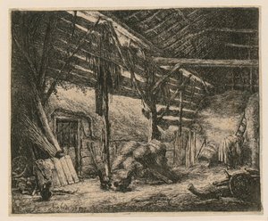Stodola od Adriaen van Ostade