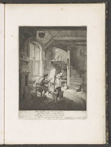 Malíř ve svém ateliéru od Adriaen van Ostade