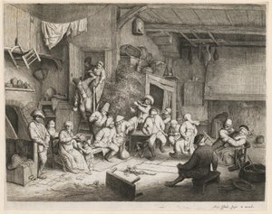 Tanec v hospodě od Adriaen van Ostade