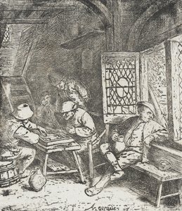 Hráči backgammonu od Adriaen van Ostade