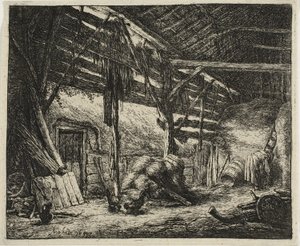 Stodola od Adriaen van Ostade