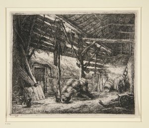 Stodola od Adriaen van Ostade