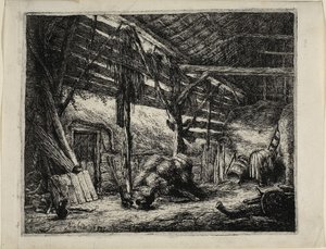Stodola od Adriaen van Ostade