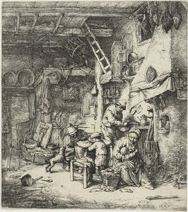 Rodina od Adriaen van Ostade