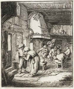 Rolník splácející svůj dluh od Adriaen van Ostade