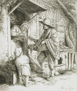 Prodejce brýlí od Adriaen van Ostade