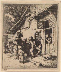 Potulní hudebníci od Adriaen van Ostade