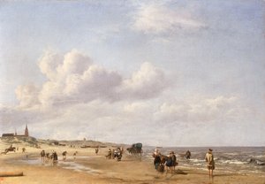 Pláž v Scheveningenu, 1658 od Adriaen van de Velde