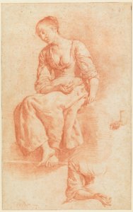 Sedící dívka od Adriaen van de Velde