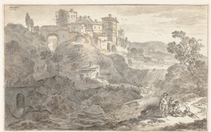 Italská krajina od Adriaen van der Cabel