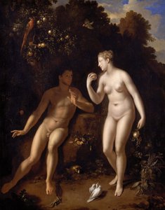 Francouzsky: Adam et Ève près de l