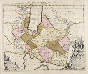 Náčrt perské říše ze zeměpisných spisů Arabů a Peršanů, pokus o Adrian Relando od Adrian Reeland