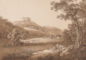 Zámek Augustusburg při pohledu z řeky