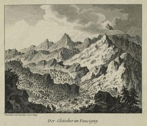 Ledovce ve Faucigny od Adrian Zingg