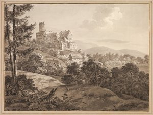 Pohled na hrad Gnandstein od Adrian Zingg