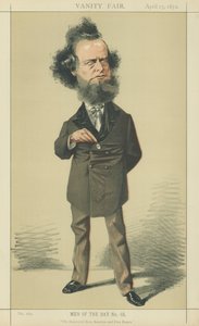 Pan William Hepworth Dixon (barevná litografie) od Adriano Cecioni