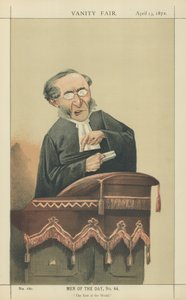 Reverend John Cumming (barevná litografie) od Adriano Cecioni