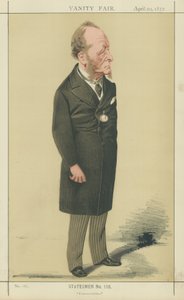 Ctihodný Gathorne Hardy (barevná litografie) od Adriano Cecioni