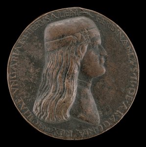 Ferdinand II. Aragonský, zemřel 1496, princ Capua a král Neapole 1495 [avers], 14951496.