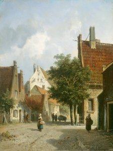 Pouliční scéna v Amsterdamu