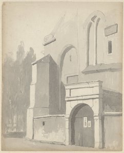 Pohled na vstupní bránu kostela od Adrianus Eversen