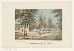 Tvář ve Willemsoordu Na Kruisweg ve Willemsoordu (název na objektu) od Adrianus Hidde Heremiet Voorhorst
