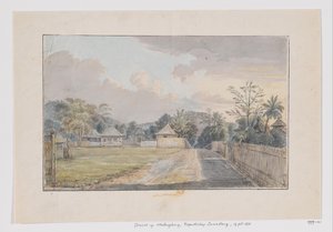 Pohled na Malangbong, Sumedang Regency, Priangan, Západní Jáva