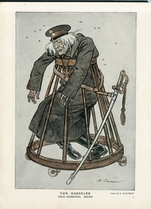 Fantasio, ca. 1916_6_1 - Ilustrace A Barrere (1874-1931): Válka 14-18, Německo Prusko, data ověření - Von Haesler - Senilisation od Adrien Barrere