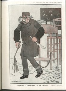 Ilustrace A Barrere (1874-1931) ve „Fantasio“, 01/05/16 - Georges Clemenceau, dit La Grogne - Válka 14-18, cenzura - Clemenceau George od Adrien Barrere