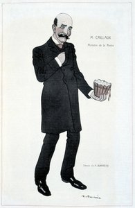 Joseph Caillaux, ministr pronájmu - Ilustrace Adrien Barrere (1877-1931) ve „“Fantasio““ z 15.2.1907 od Adrien Barrere
