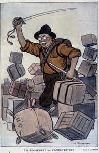 Théodore Roosevelt – od Barrère, ve „“Fantasio““ z 01.09.1915 od Adrien Barrere