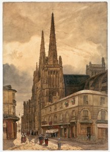 Katedrála Sainte-André v Bordeaux, 1832.