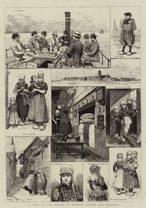 Výlet na ostrov Marken, Zuyder Zee, Holandsko