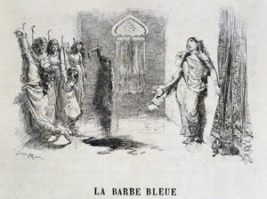 Beard Bleue – v “Les Tales de Fées”” od Charlese Perraulta, ilustrace Adrien Marie od Adrien Emmanuel Marie