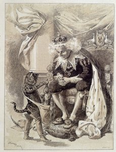 Kocour v botách – v „Les Contes de Fées““ od Charlese Perraulta, ilustrace Adrien Marie od Adrien Emmanuel Marie