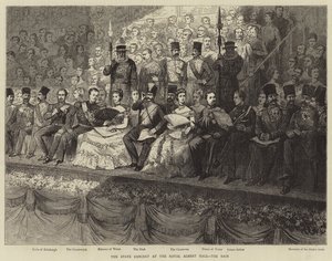 Státní koncert v Royal Albert Hall, Dais od Adrien Emmanuel Marie