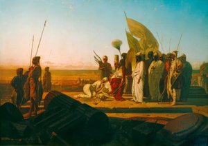 Xerxes jsem Hellespont od Jean Adrien Guignet