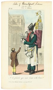 Prodejce snídaňového kakaa, c. 1813 od Adrien Joly