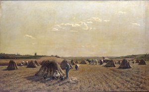 Scéna sklizně, 1879 od Adrien Louis Demont