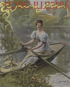 En Seine (Na Seině). Obálka Le Figaro Illustre, červenec 1895