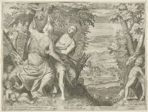 Angelika v Medoru od Egidius  Sadeler (II)