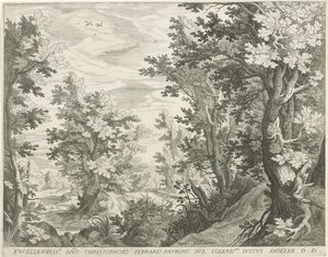 lesní krajina od Egidius  Sadeler (II)